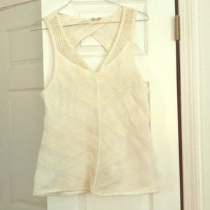 Anthropologie tank sweater with open back
